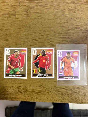 Lote figurinhas da copa extra sticker legende (lote e unidade)