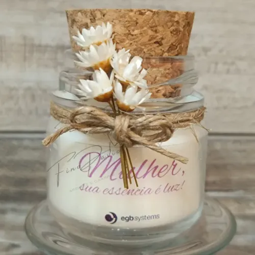 Vela aromática pote vidro 30 gramas. Aromas e Carinho