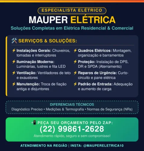 Eletricista Residencial e comercial