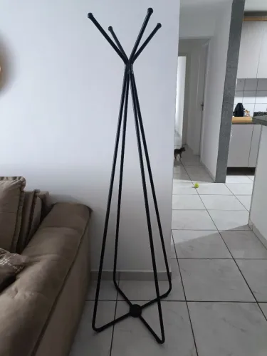Cabideiro Kappesberg em metal preto
