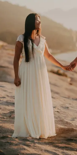 Vestido pré wedding ou chá revelação