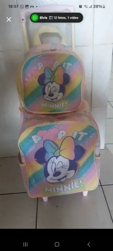 Bolsa escolar de carrinho 