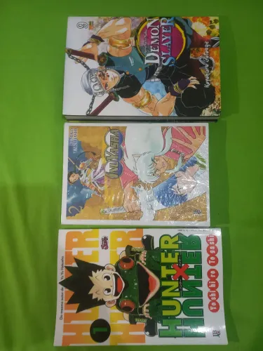 Mangás Demon Slayer, Hunter x Hunter e InuYasha ? Ótimo Estado