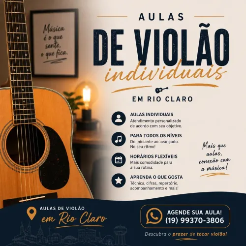 Aulas de Violão individuais.
