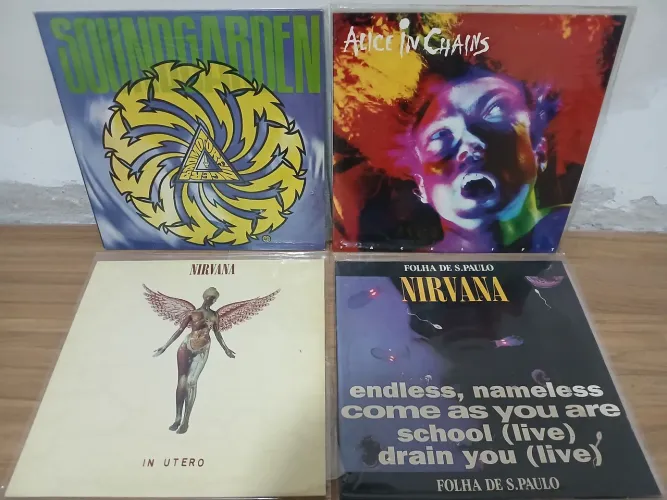 Disco vinil Nirvana Soundgarden e Alice in Chains