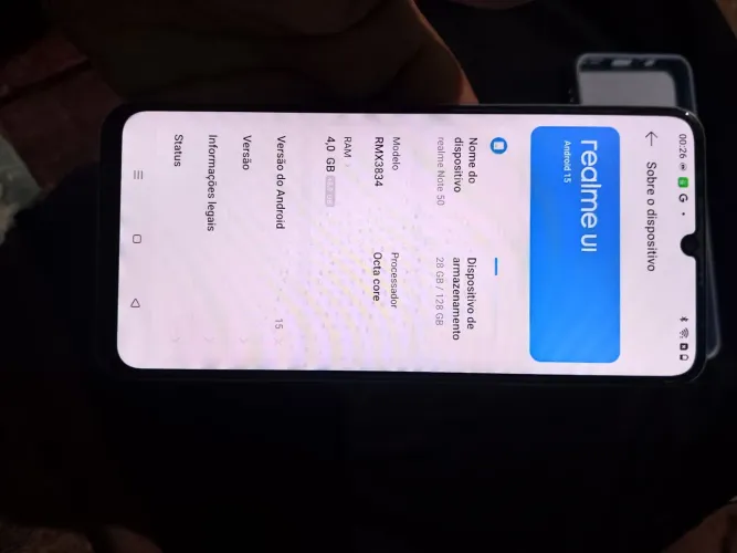 Vende esse celular note 50 realme 