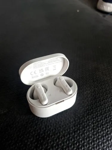Fone De Ouvido In-ear Sem Fio Philips Tws Tat1108 Tat1108bk/00 Branco Com Luz Azul