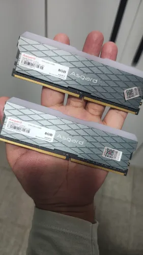 Memória RAM Asgard 16GB (2x8GB) DDR4 3200Mhz c/ RGB