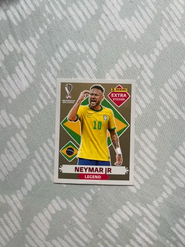 Figurinha Neymar Gold (Dourada) Legend 2022