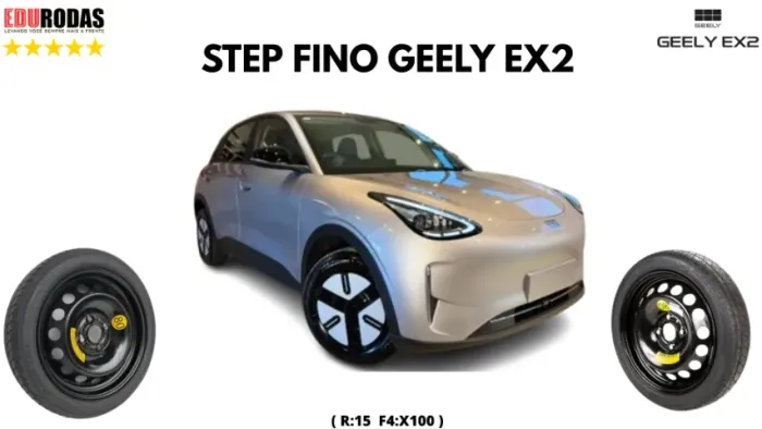 Estepe Fino Geely Ex2 ( Roda + Pneu Temporario R:16 )