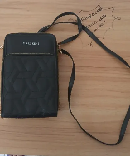 Bolsa Carteira Feminina Mini Transversal Preta - Compacta e Funcional