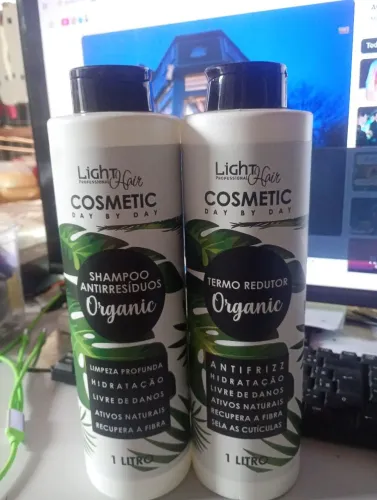 LiGht profissional hair kit shampoo e redutor orgânica
