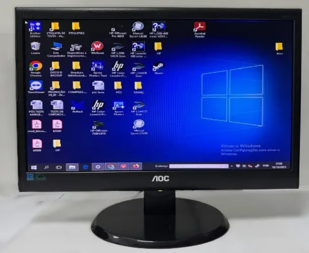 Monitor Aoc 18,5 Polegadas Wide E950sw Led Preto Ótimo Est
