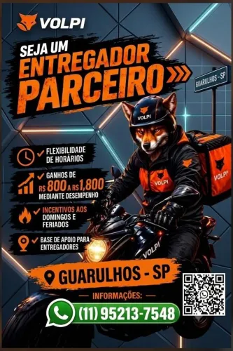 Vagas pra motoboy/motogirl em Guarulhos - SP