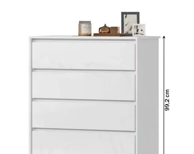     2 Cômodas Brancas 4 Gavetas - Perfeito Estado