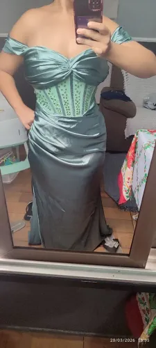 Vestido verde menta