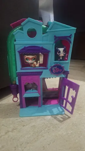 Littlest Pet Shop Casinha/Loja + Pets e Acessórios - Original