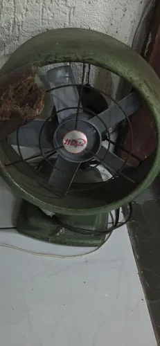 Ventilador Antigo Malita Original em Ferro Fundido - Funcionando - 220V