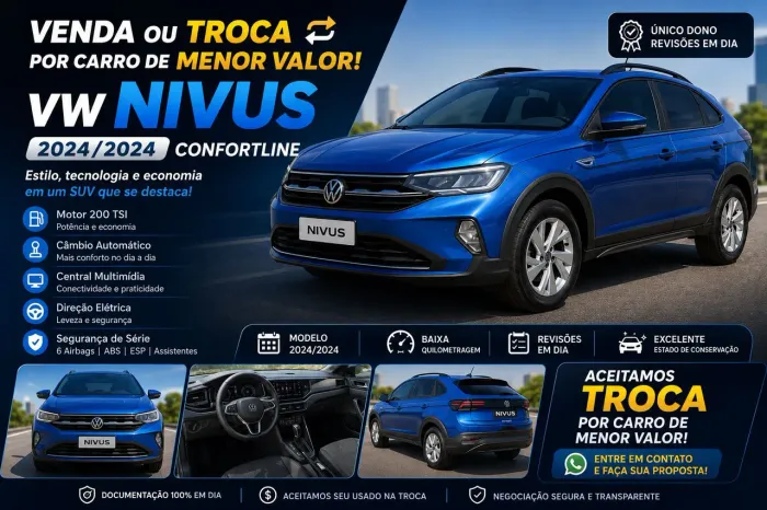 Volkswagen Nivus Comfortline 1.0 200 TSI Flex AUT 2024