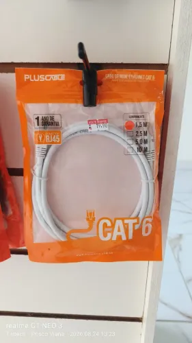 Cabo de Rede Ethernet RJ45 CAT5e e CAT6 - Vários Tamanhos