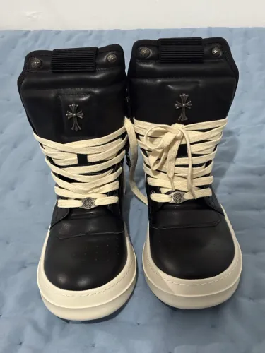 Rick owens geobasket x chrome hearts
