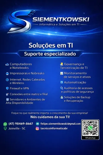 Técnico em Informática | Manutenção e Venda de computadores e notebooks 