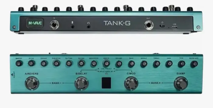 Pedaleira M-Vave Tank G para guitarra