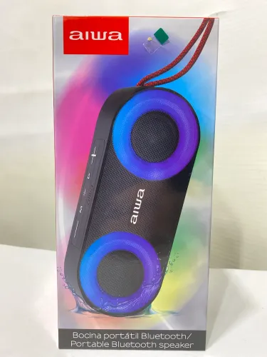 Caixa som Bluetooth portátil aiwa awsj215 com rádio fm 
