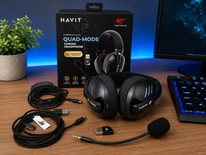 Headset Gamer sem fio Havit  Fuxi-H3
