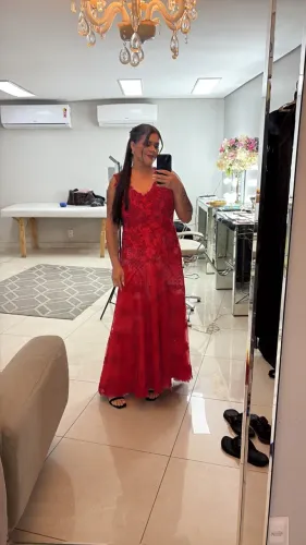 Vestido de festa vermelho