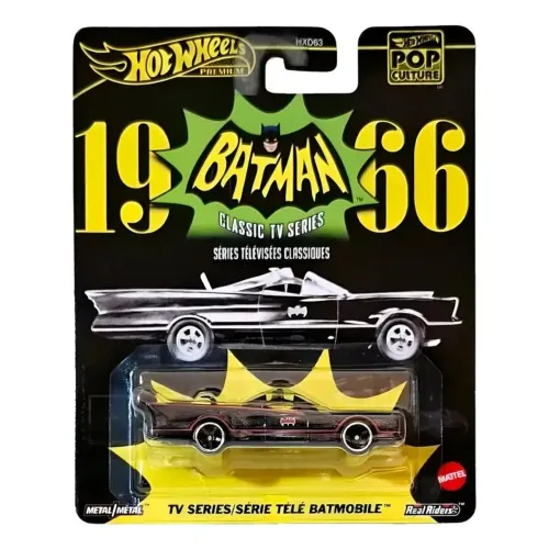 Carro HOT Wheels Premium POP Batman 1966 TV Series Mattel HXD63 Lacrado de Fábrica 