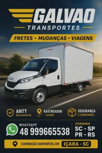 FRETE Mudança viagens Criciúma -SC x Florianópolis-SC