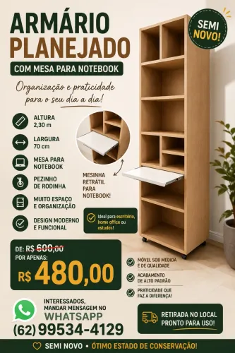 Armário planejado semi NOVO 