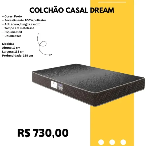 Colchão Casal D33 - Entrega para todo RJ 