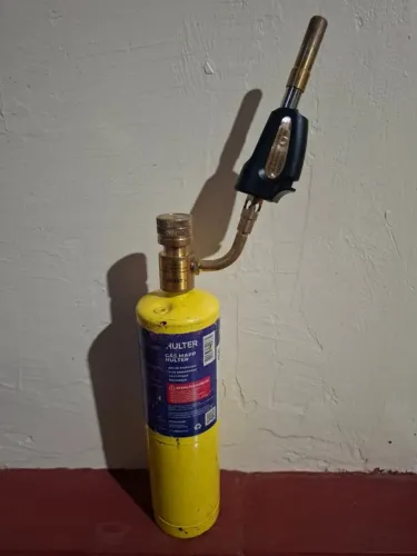 Maçarico Portátil MAPP Hand Torch Automático para Solda e Brasagem