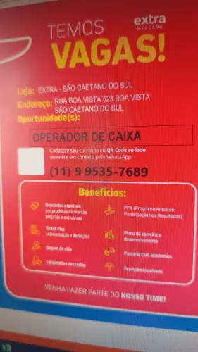 Temos vagas