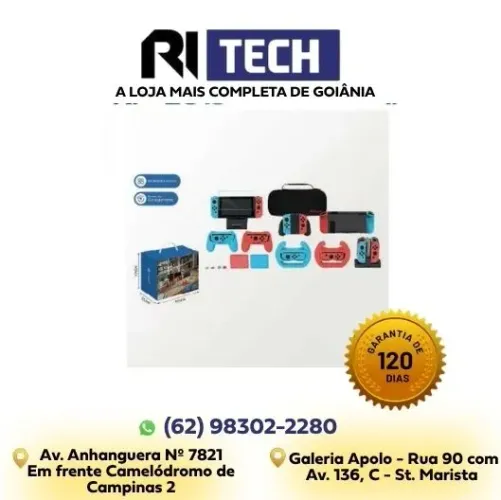 Kit Acessórios Nintendo Switch 18 em 1 KP-LC13 Completo