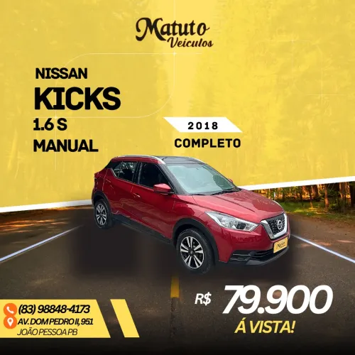 Nissan Kicks S 1.6 16V Flexstar 5P Mec. 2018