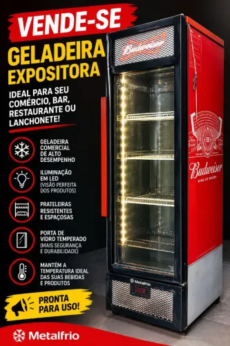 Cervejeira budweiser metalfrio 297L