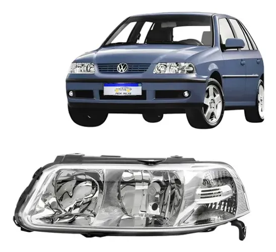 Farol Vw Gol Saveiro Parati G3 1999 A 2005 Foco Duplo Le Esquerdo/motorista