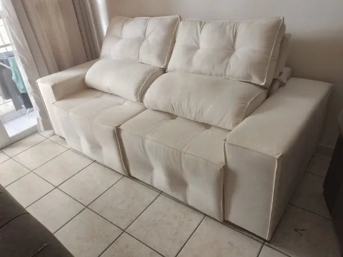 Sofá Retrátil e Reclinável 3Lugares