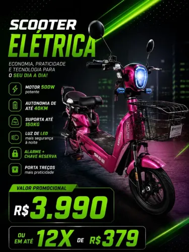 Scooter elétrica 500W