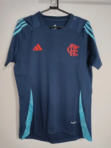 Camisa de Treino do Flamengo Azul Escuro Feminina 2025/26 Tamanho GG Lançamento 2025
