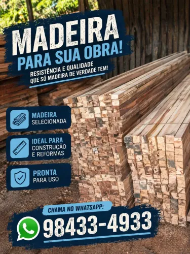 Madeira em geral para sua obra