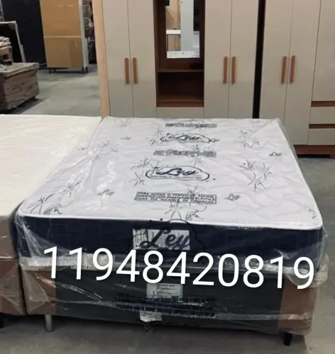Promoção camas box casal com colchão novas pronta entrega