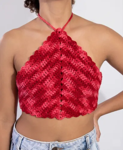 Cropped em crochê