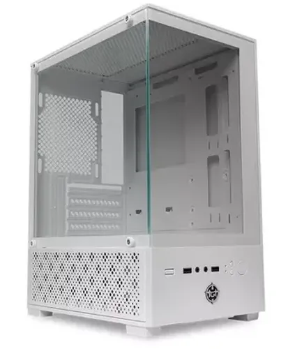 Novo - Gabinete Gamer TGT Legion Mini Tower Vidro Temperado Branco