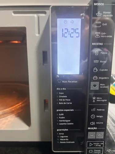 Microondas 32 litros com grill Brastemp