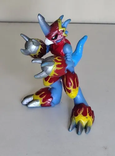 Boneco do digimon adventure 02 - Flamedramon - Bootleg