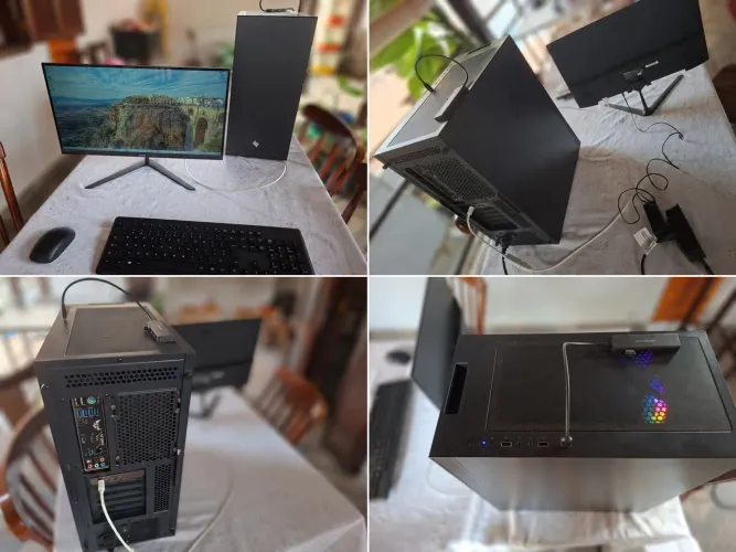 Computador pichau workstation + tela mancer 21.5